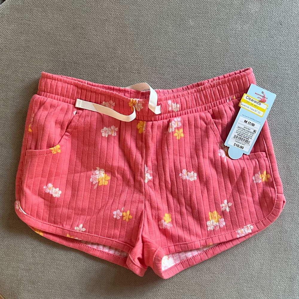 Target girls coral shorts